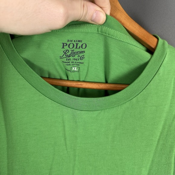 Polo‎ Ralph Lauren Front Pocket Green/Orange Horse Men's XL T-Shirt - Picture 3 of 8